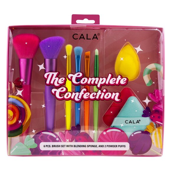 NEW CALA THE COMPLETE CONFECTION (9PCS) COSMETIC BRUSH SET - NEW IN BOX - Picture 1 of 3